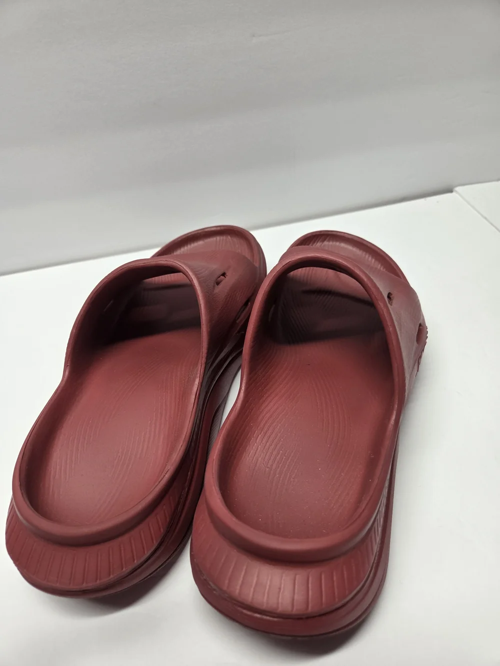 Hoka Burgundy Slip-On Slide Sandals